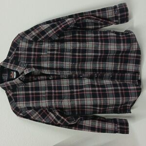 Ridgecut Toughwear Heavy Flannel Shirt Mens Medium Red Plaid Pockets